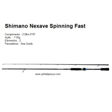 Cana Shimano Nexave Spinning Fast 2,08m 